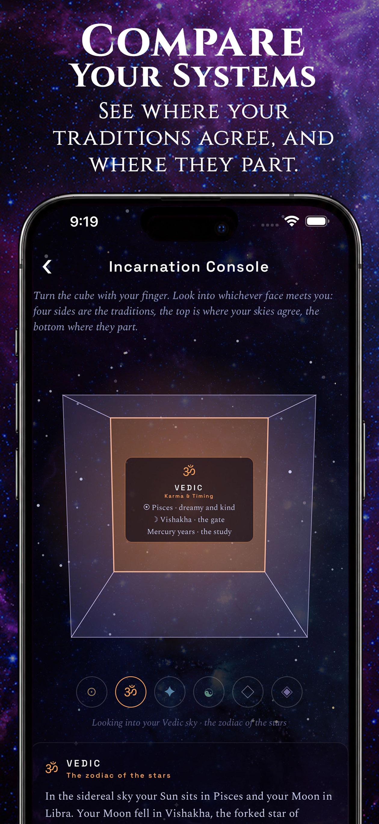 Incarnation Console, compare your systems