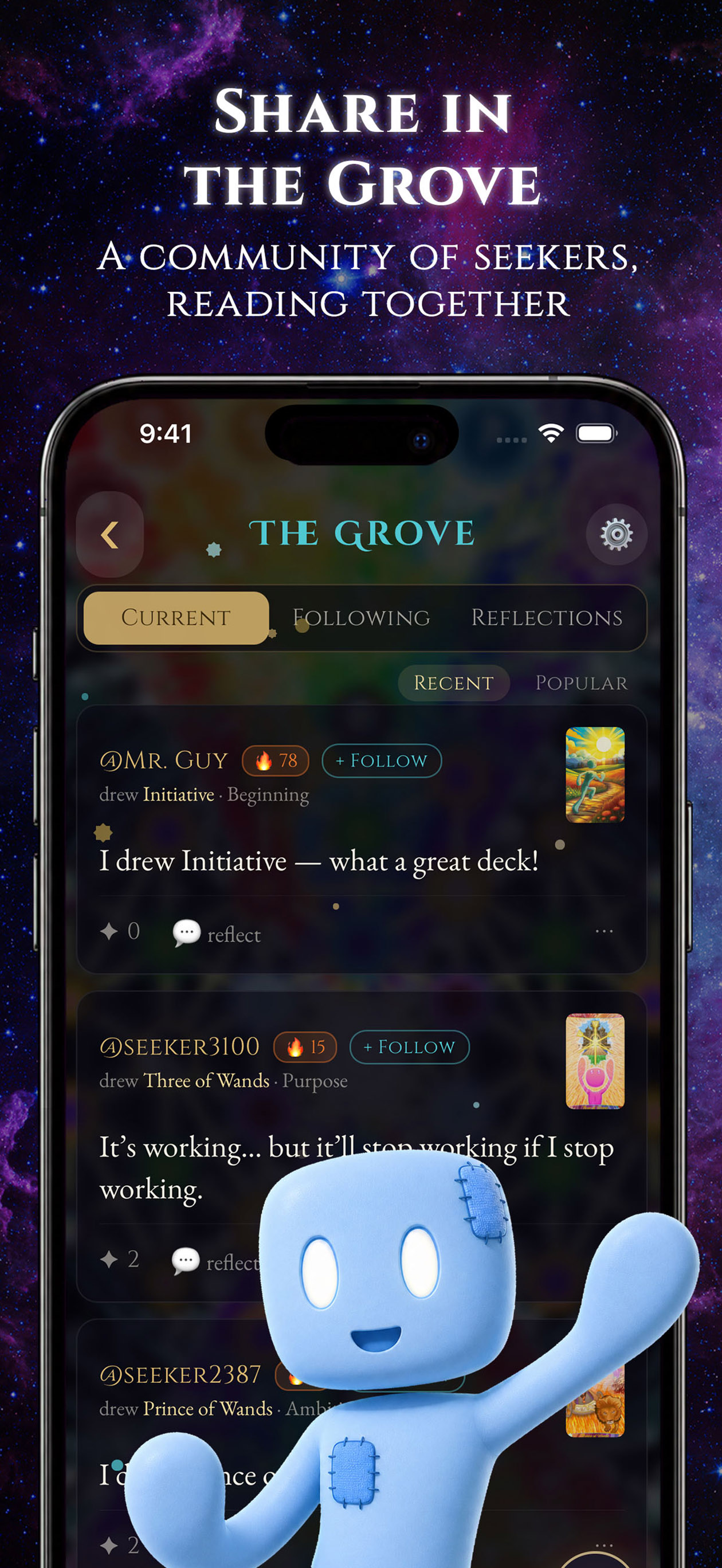 The Grove community screen